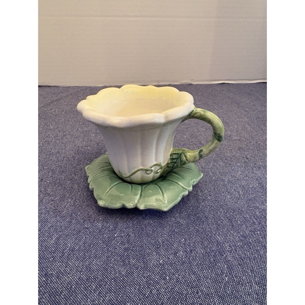 Vintage Russ Berrie Tulip Tea Cup and Saucer